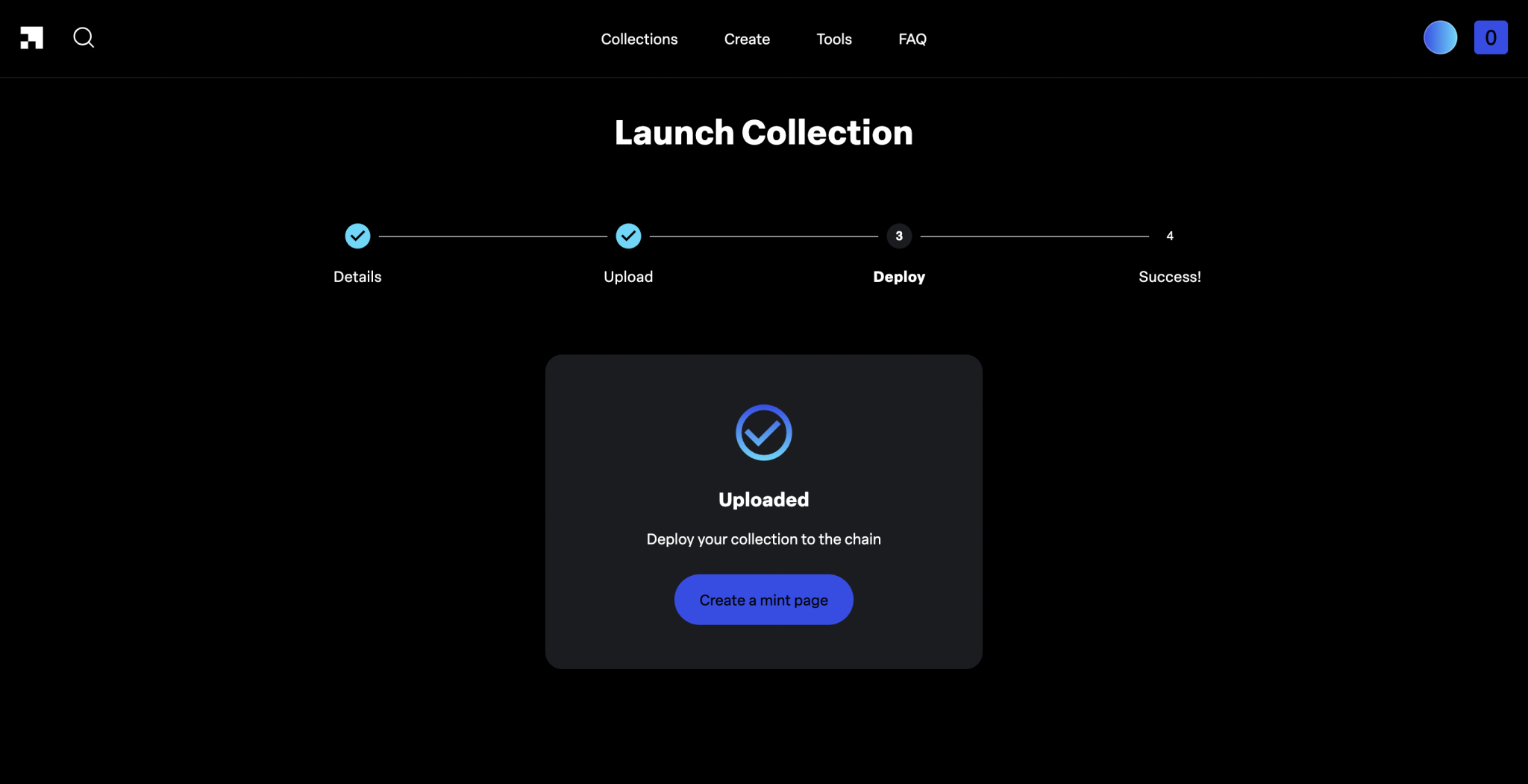 Deploy de NFTs SUI na LaunchMyNFT - SMITHII