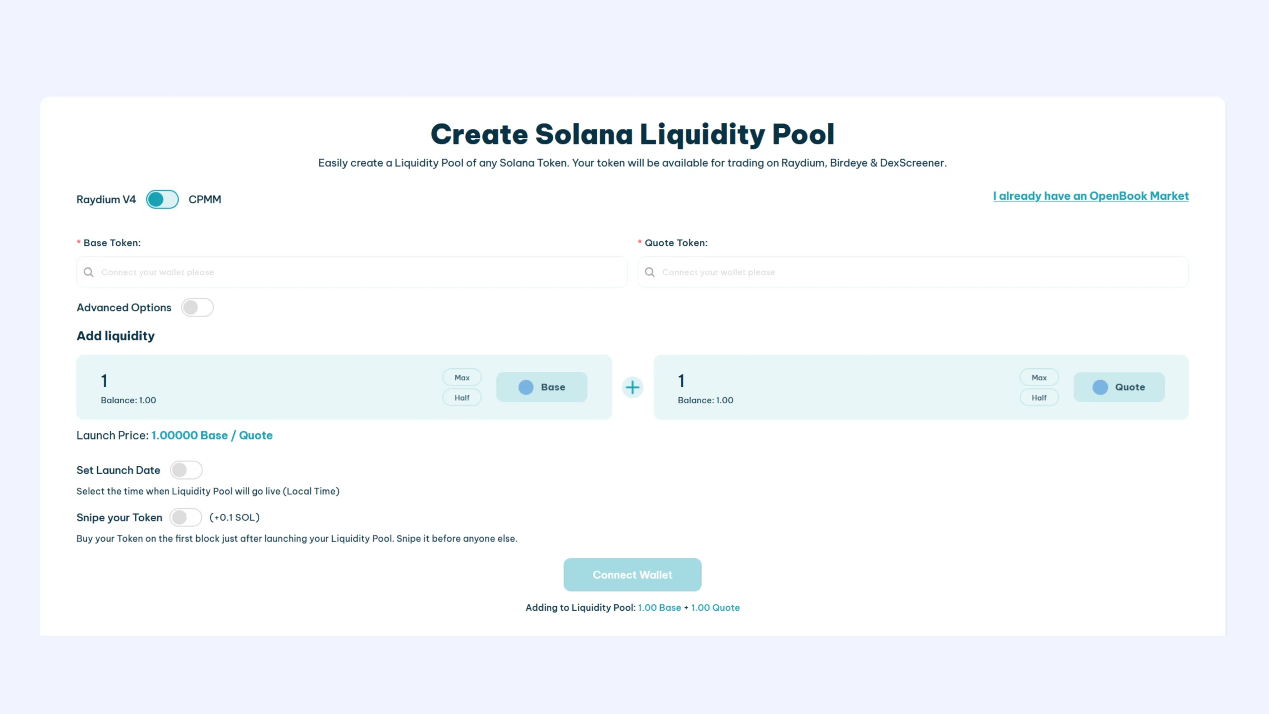 Create Solana Liquidity pool scaled - Smithii