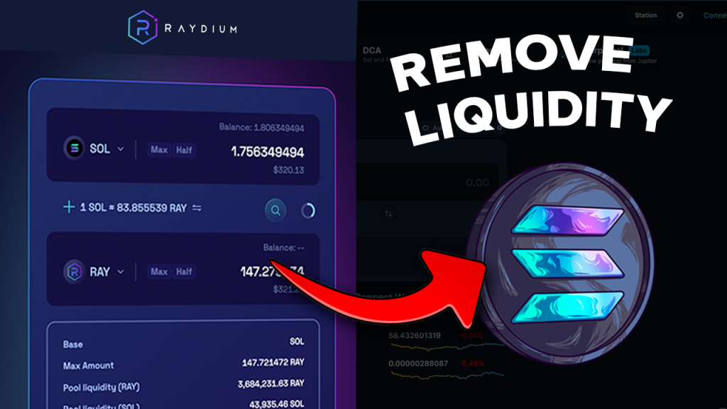 REMOVE LIQUIDITY RAYDIUM SOLANA - SMITHII