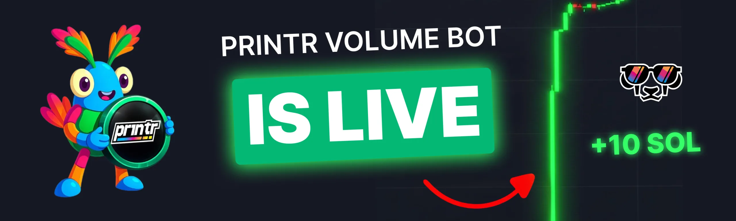 Printr Volume bot is live on Smithii tools bot Printr Volume bot ora disponibile su Smithii