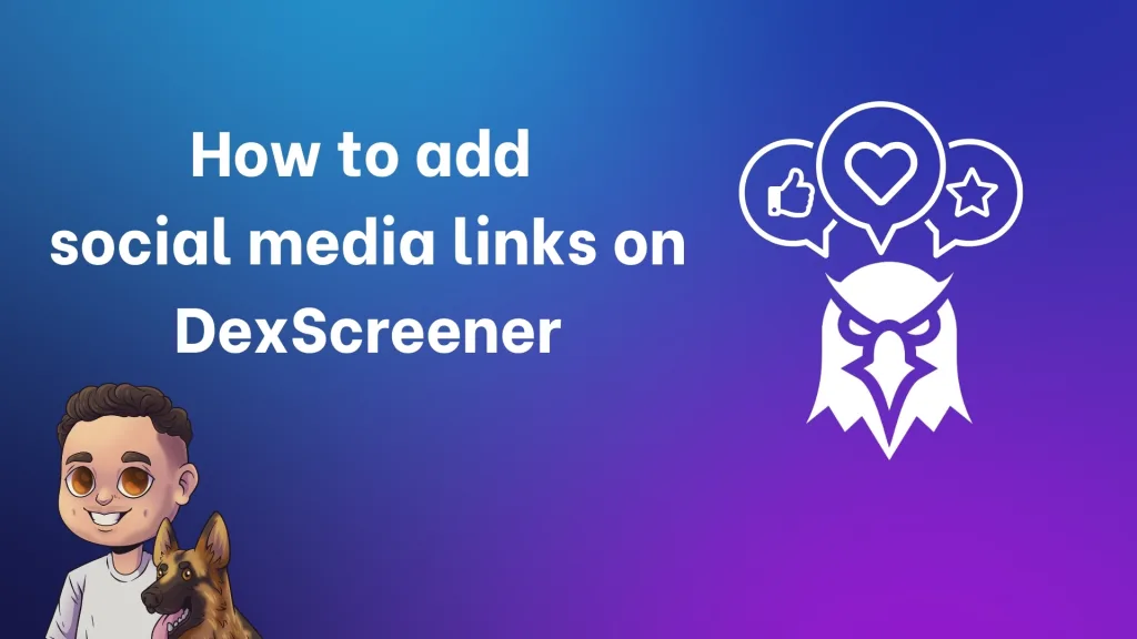 Cómo agregar social media links en DexScreener