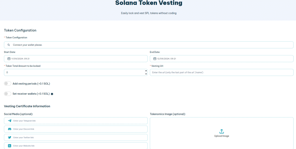 Solana Token lock : vesting and LP vesting in 2026 | Smithii
