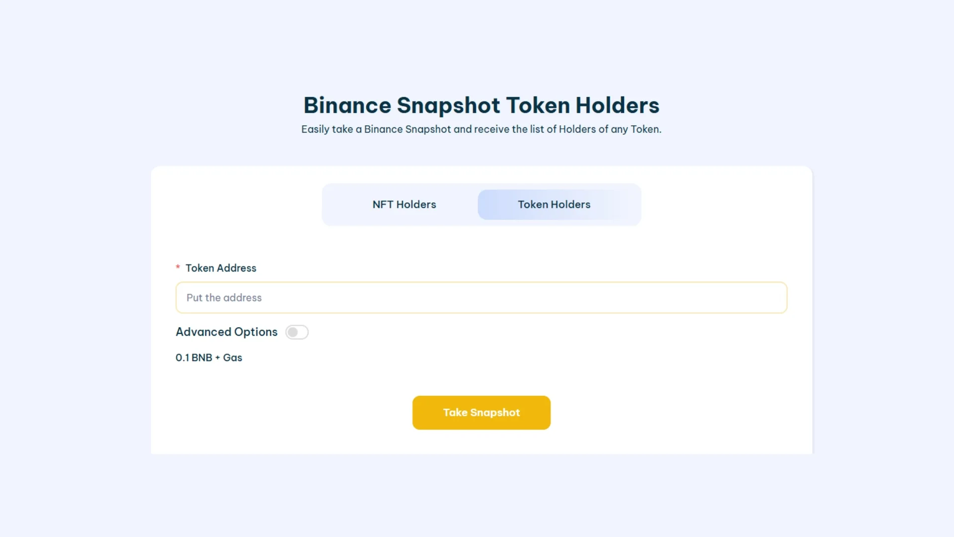 how-to-snapshot-a-bsc-token-screenshot Cómo hacer un snapshot de un token BNB Chain / BSC / Binance usando Smithii Tools para conseguir la lista de holders.