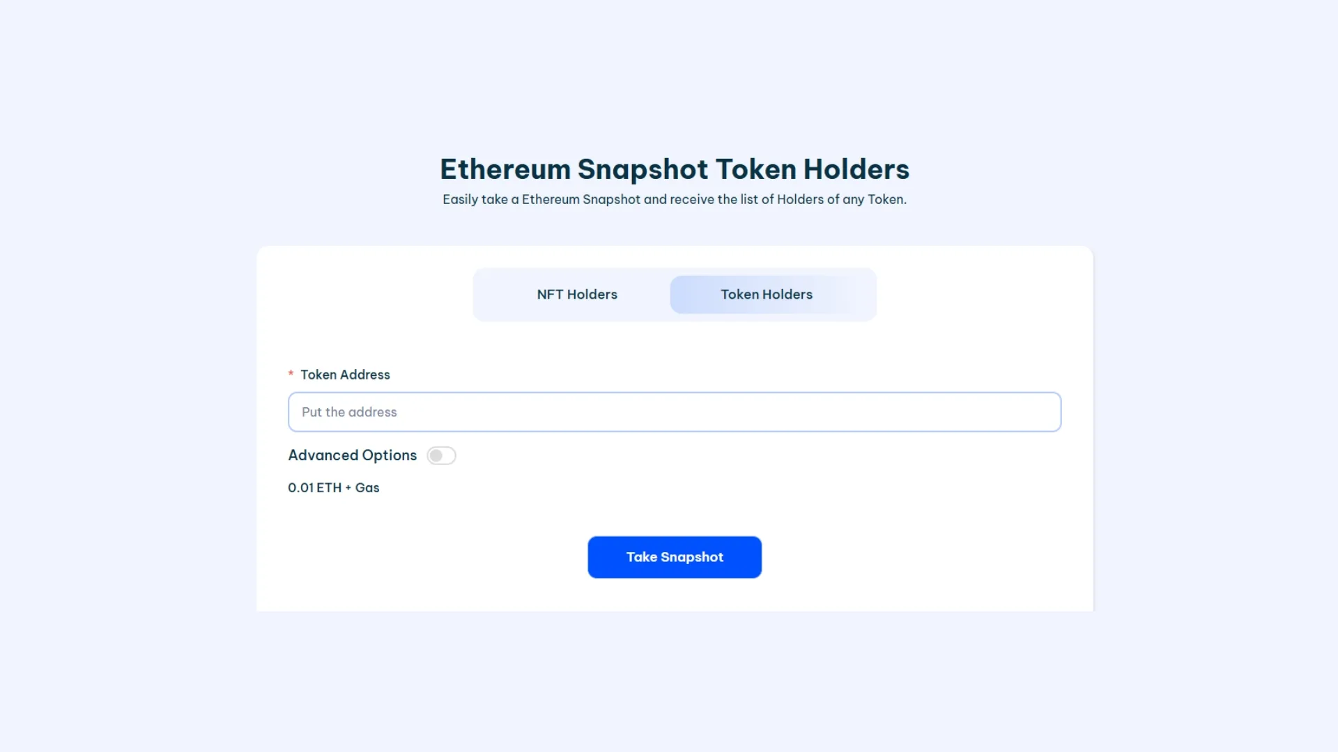 Cómo hacer un snapshot en Ethereum para conseguir la lista de holders de un token.