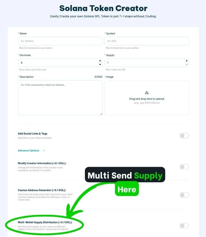 MULTI SEND TOKEN SUPPLY ON SOLANA WHEN CREATING A SOLANA TOKEN MULTI SEND TOKEN SUPPLY ON SOLANA WHEN CREATING A SOLANA TOKEN - Smithii