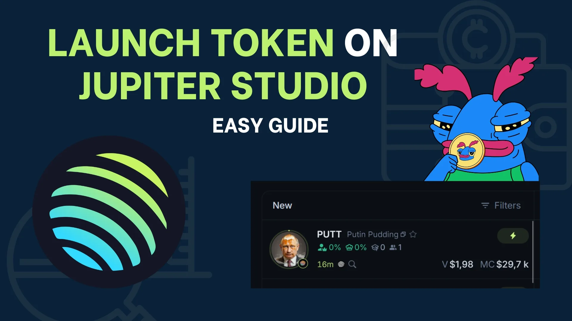 Cómo lanzar un token en Jupiter Studio