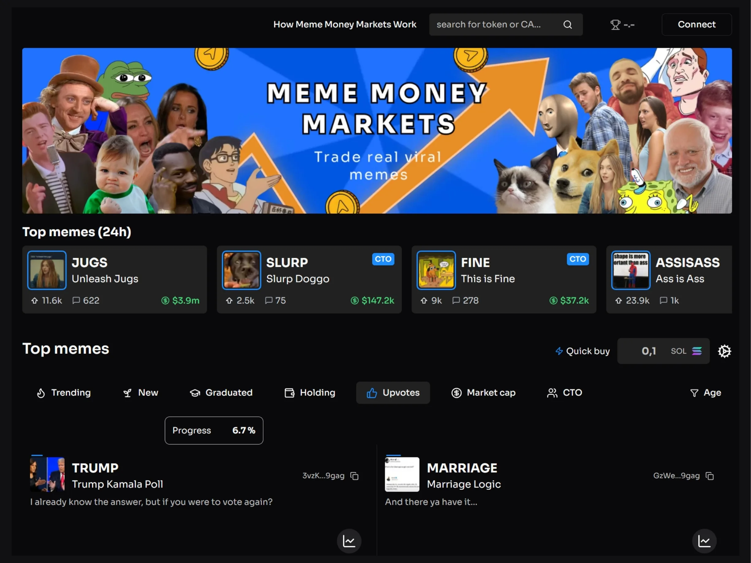 Meme Money Markets, AI protocol by Moonit Launchpad and 9GAG