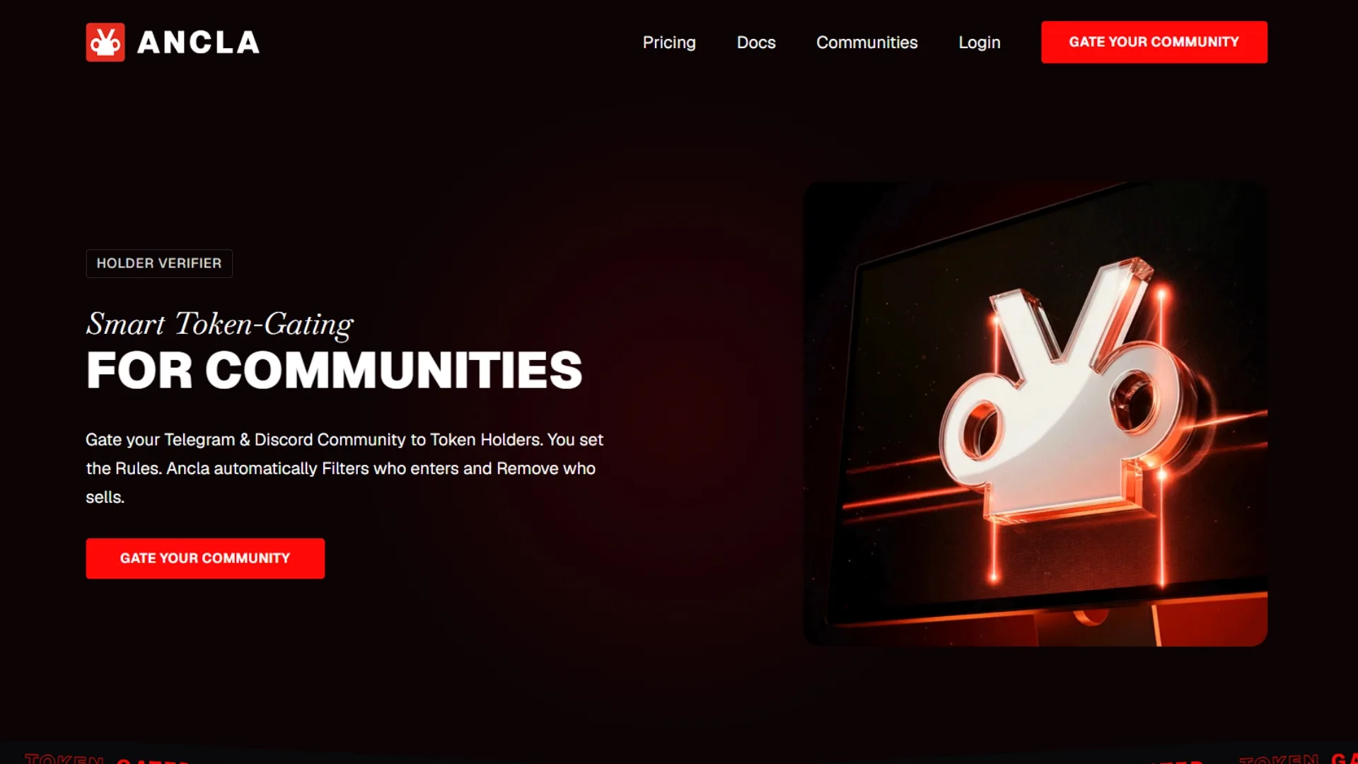 ancla-token-gating-platform-solana Screenshot Ancla : piattaforma di token gating Solana sviluppata dal team di Smithii)