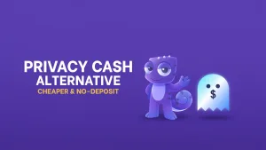Alternativa de Privacy Cash: Más barato y sin depósito
