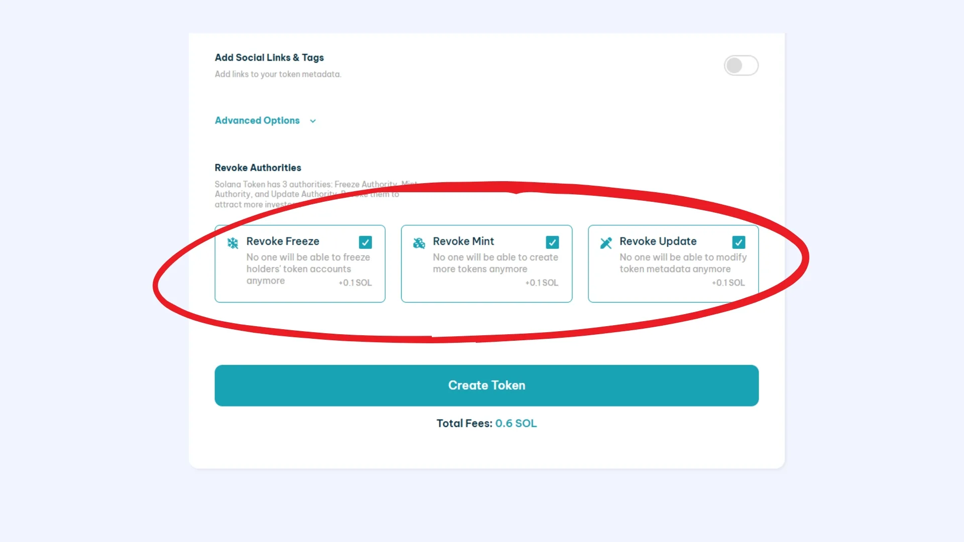 Как отозвать все authorities у token SPL через Solana Token Creator от Smithii Tools: в процессе создания выбери все "Revoke" фичи (каждая стоит 0.1 SOL).