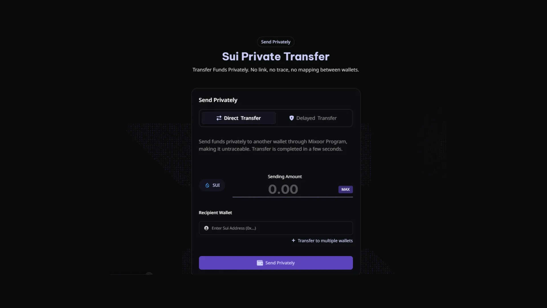 如何使用 Mixoor 进行 Sui 机密转账 如何在 Sui 上进行隐私交易:通过 Mixoor 切断发送钱包与接收钱包之间的链上关联