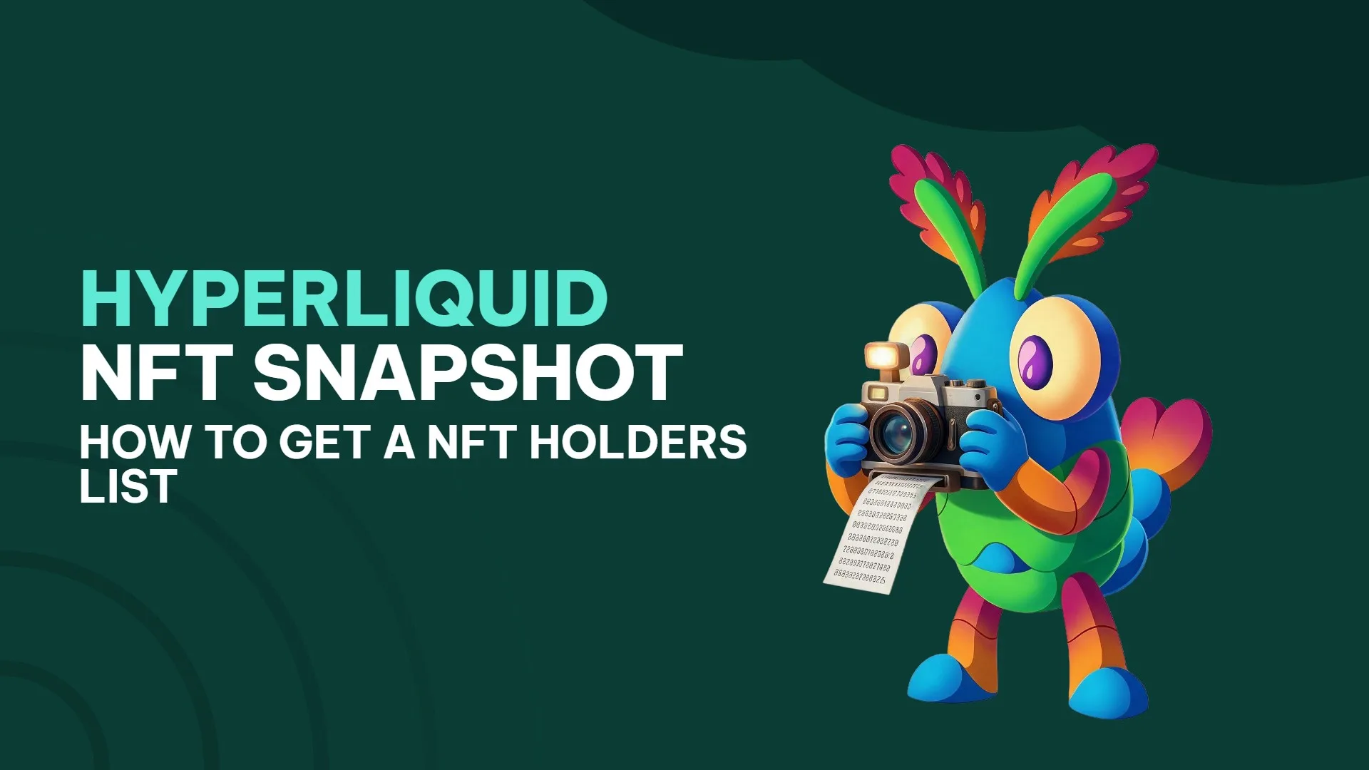 hyperliquid nft snapshot portrait - Smithii