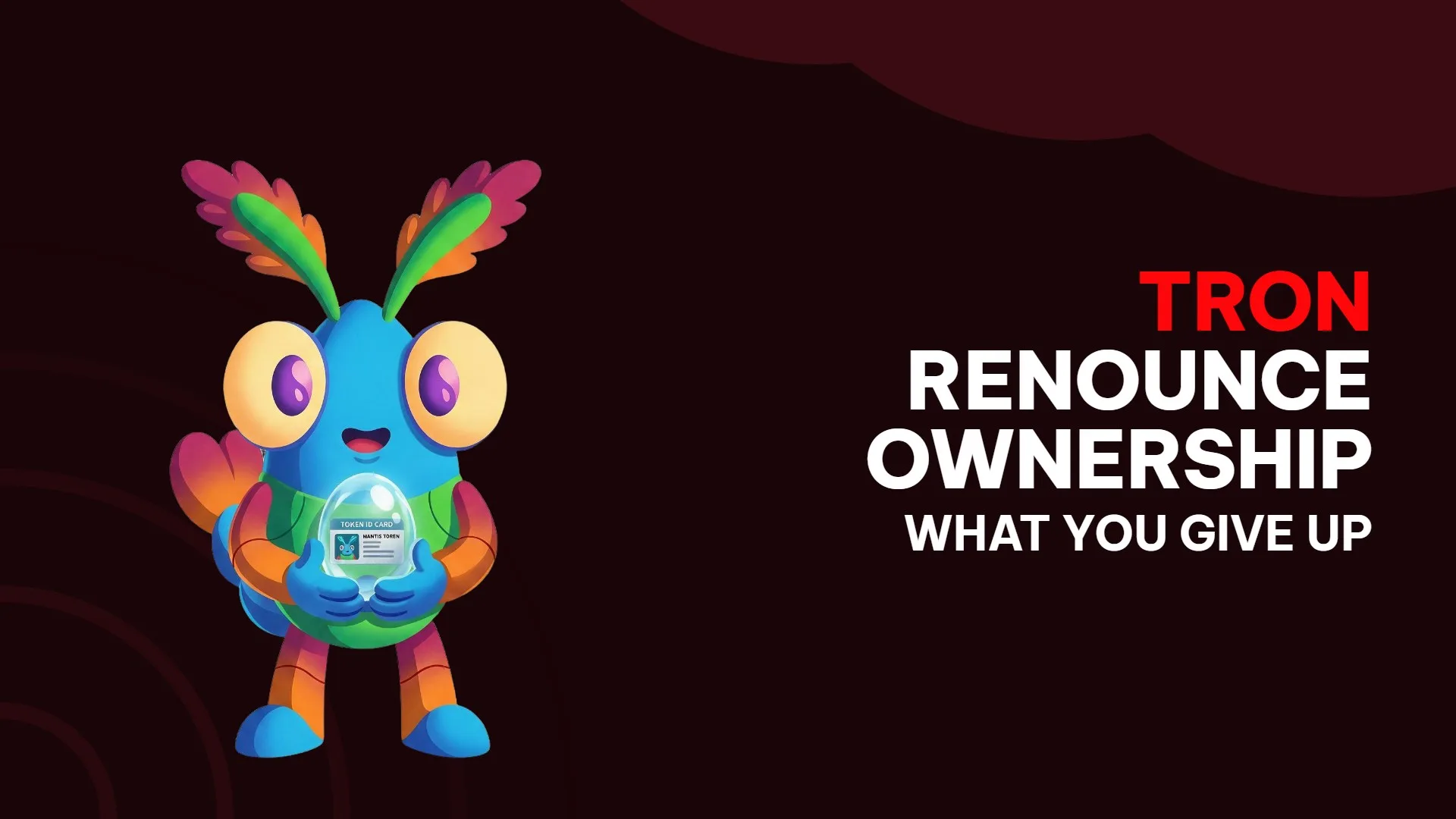 renunciar a la ownership en TRON desde el Token Manager