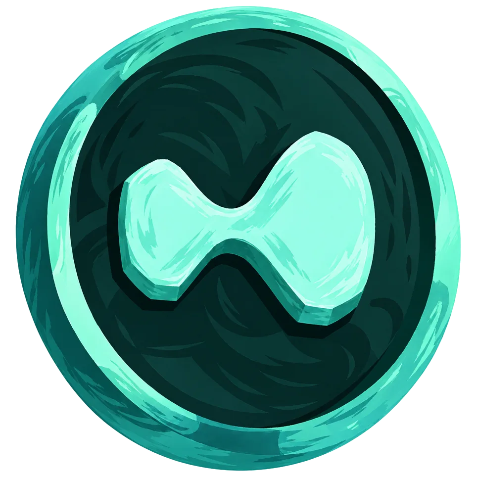 Hyperliquid HYPE 토큰의 3D 로고 Hyperliquid HYPE 토큰의 3D 로고