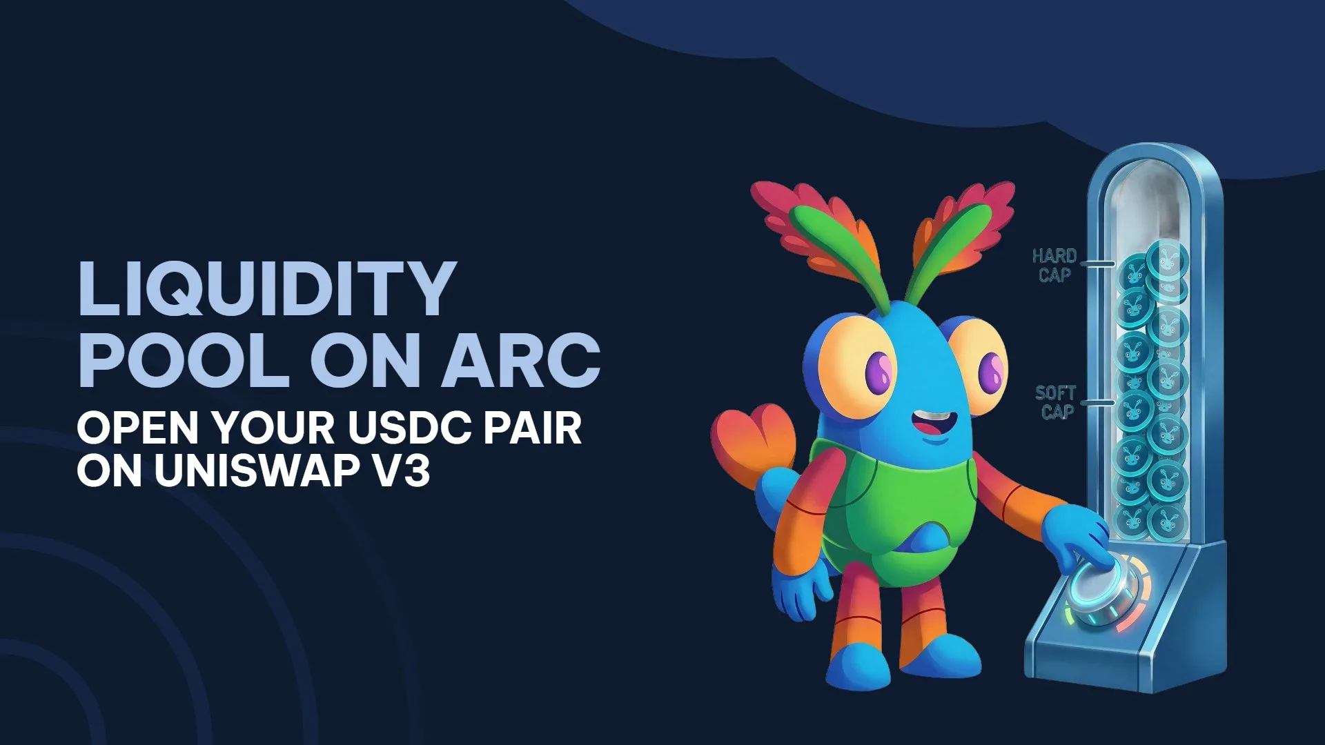 Cómo crear una liquidity pool en Arc: el Shrimp de Smithii junto a un depósito de tokens