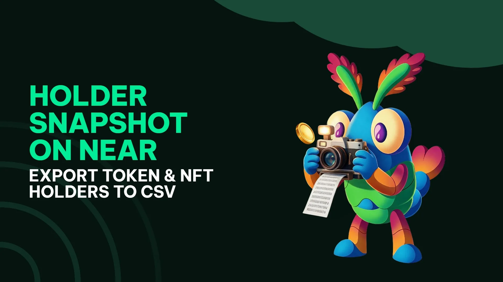 Cómo hacer un snapshot de holders en NEAR